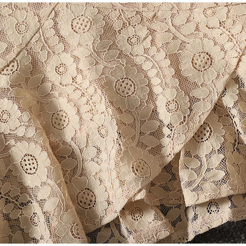 

Vintage Lace for Women Fashion High Waist Black Apricot Mermaid Skirts Ladies Sexy Midi Skirt Streetwear Party Jupe Femme Y68