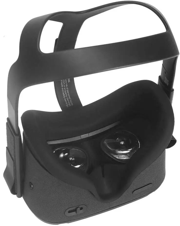 Черный Гибкий силиконовый чехол для лица VR Сменный Набор Чехол для Oculus Quest все-в-одном VR игровая гарнитура - Цвет: Черный