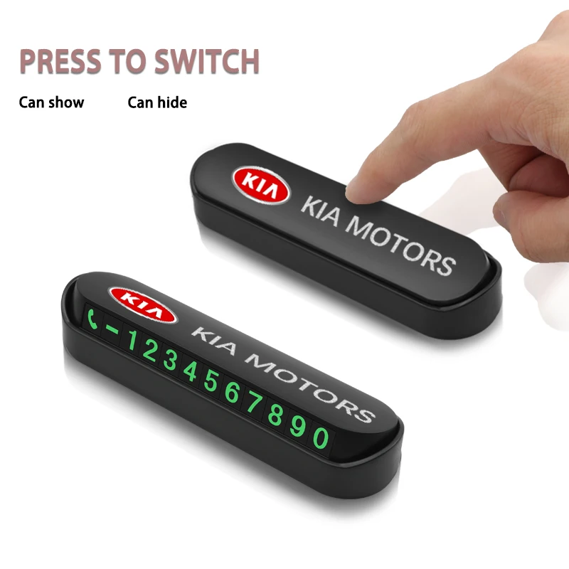 Автомобильный Стайлинг карточка с телефоном для временной парковки номерные