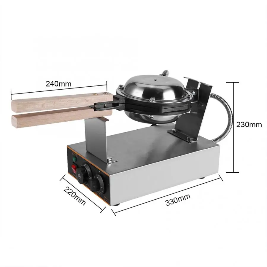 

Commercial Electric 110V USPlug Non-stick Pan Egg Bubble waffle Maker Eggettes puff cake Iron Maker Machine Bubble Egg Cake Oven