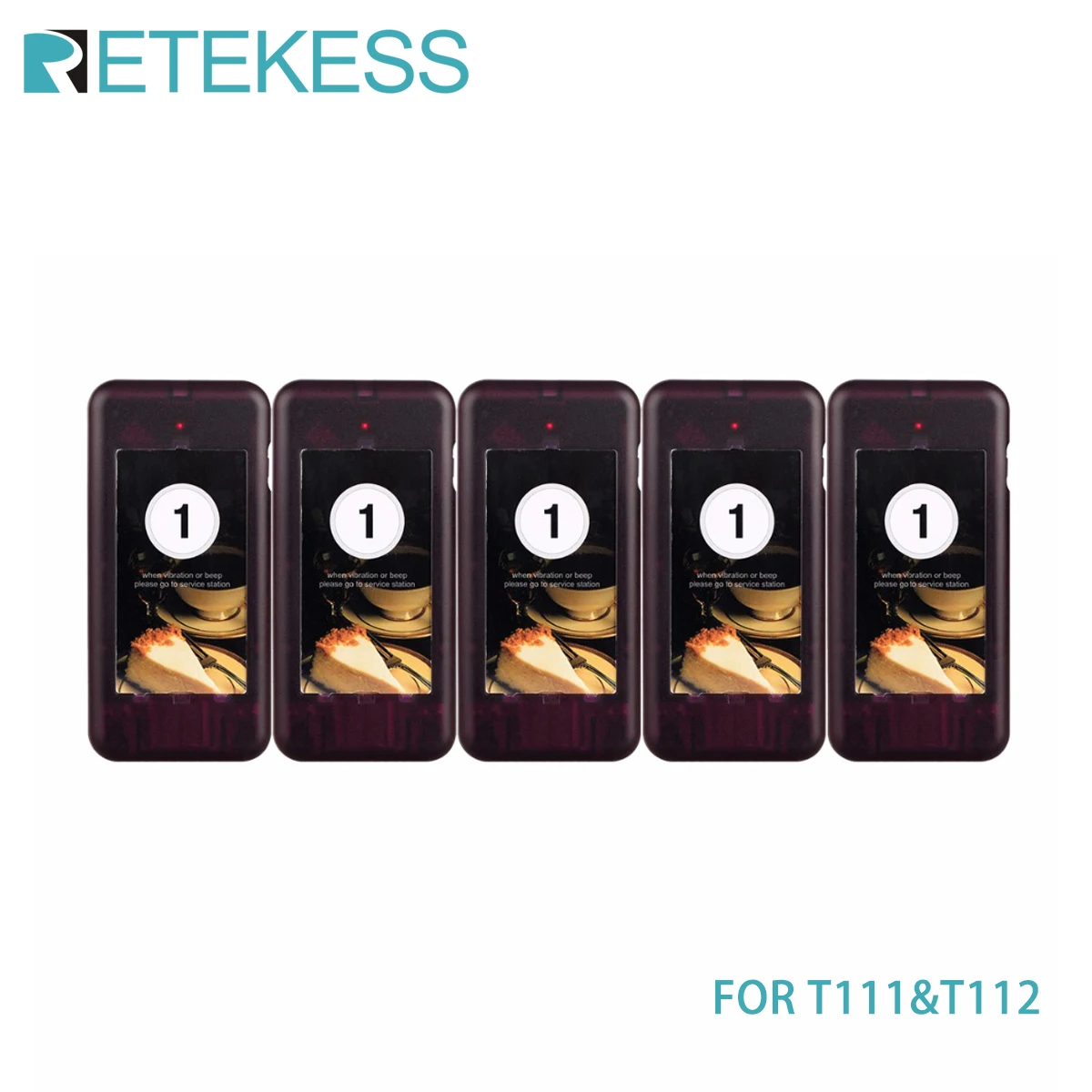 5 шт. пейджер для вызова Coaster приемник беспроводной системы T112 T111 система