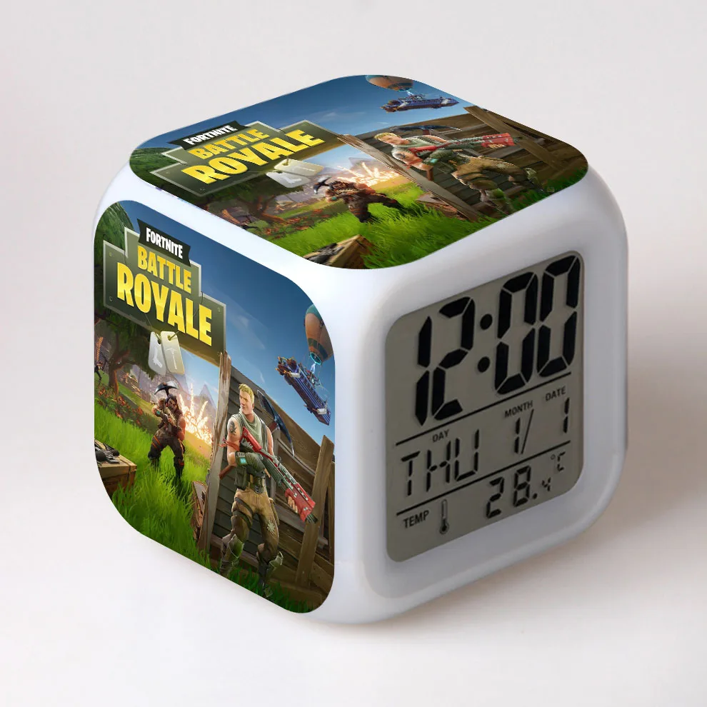 Прямая поставка будильник на заказ со светодиодсветильник кой 7 цветов ЖК