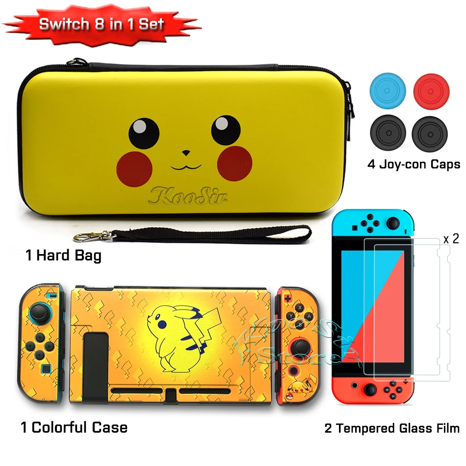Чехол для nintendo Switch, аксессуары для nintendo switch, защитная стеклянная пленка Nitendo, жесткий чехол для nintendo Switch