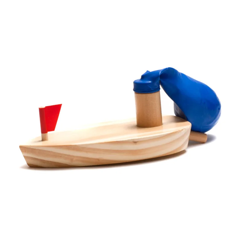 Новый Мощный воздушный шар лодка игрушка для запуска деревянная развивающая