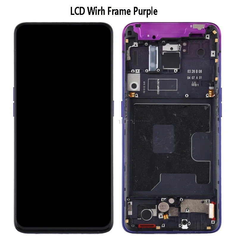 

Original AMOLED 6.4"For OPPO Reno 4G PCAM00 PCAT00 CPH1917 LCD Display Touch Digitizer Screen Assembly Replacement Parts