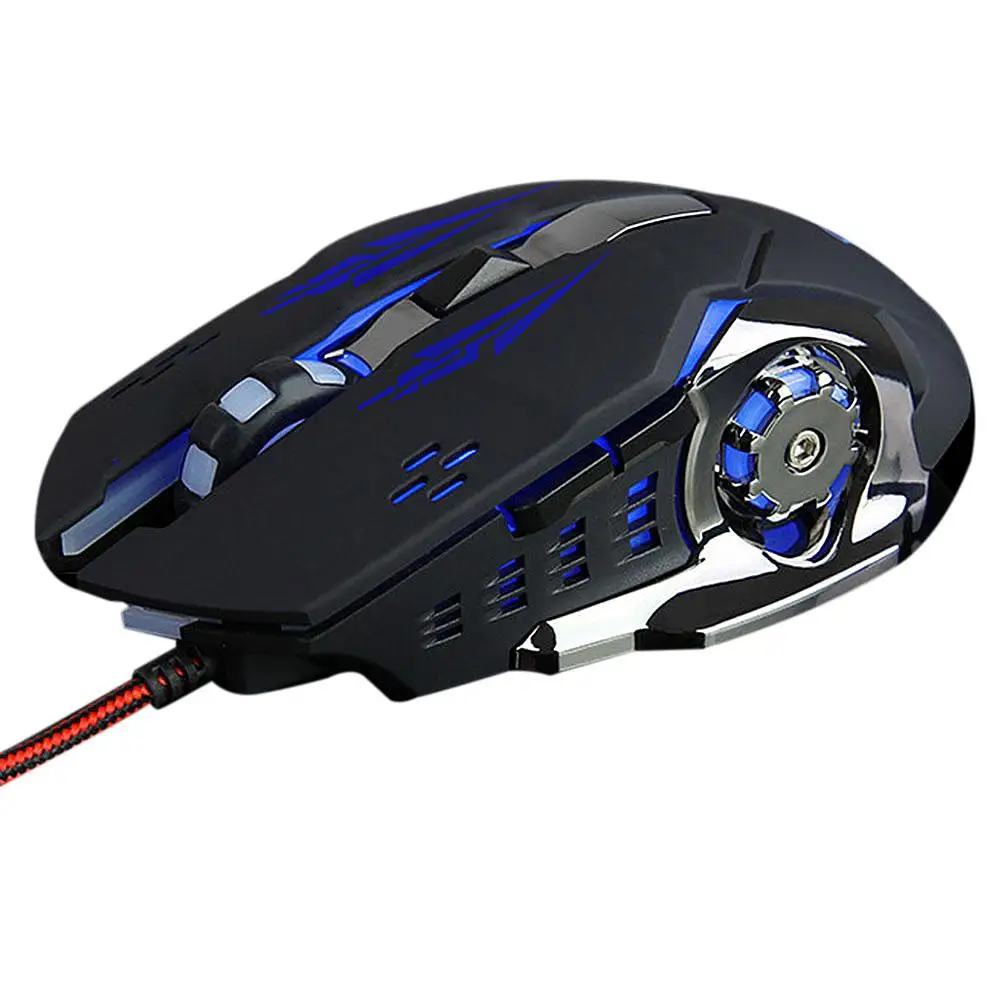 Ноутбук Настольный компьютер Usb Проводная мышь E-Sport взвешенная игровая мышь светящийся четырехцветный дышащий светильник DPI3200