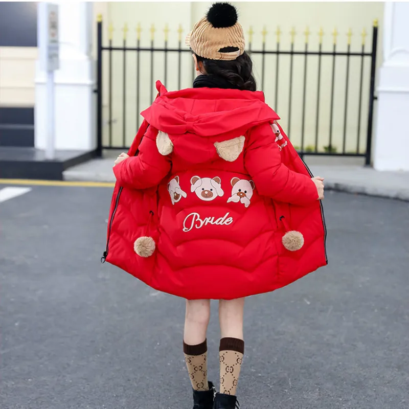 Детская зимняя куртка пальто детские теплые куртки парки плотная одежда для