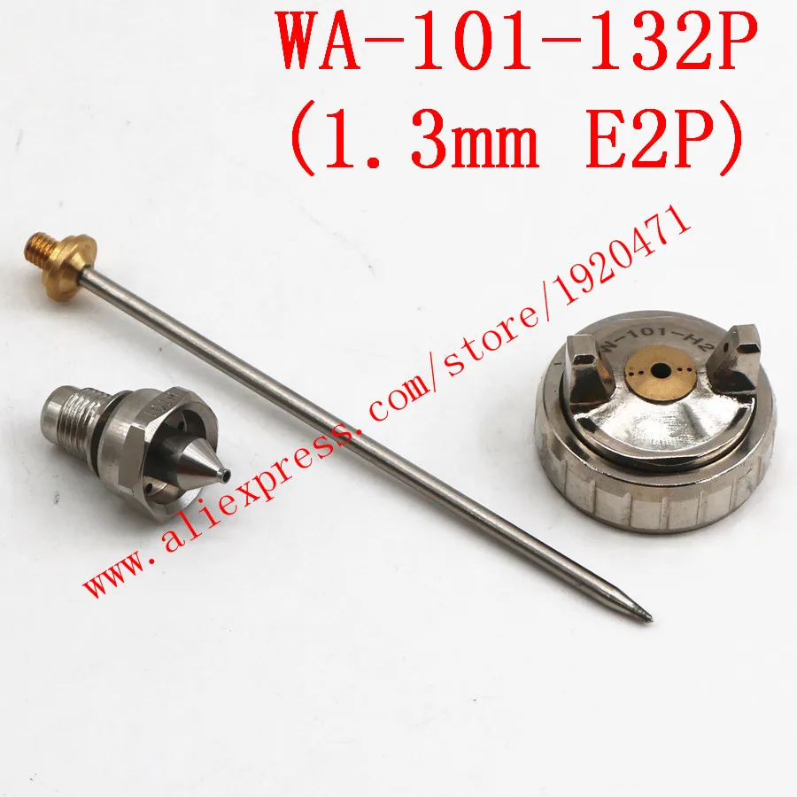 132P(1.3mm H2 Cap) Автоматическая пушка WA-101 пистолет-распылитель насадка для краски на иглу воздуха набор крышек 0,8/1,0/1,3/1,5 мм для WA101 Краски распылитель глава - Цвет: 132P(1.3mm H2 Cap)