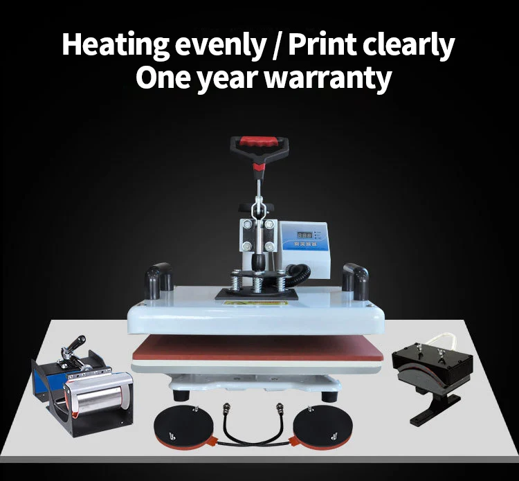 8 In 1 Heat Press Machine For Mugs Cap And T Shirt Sublimation Thermal Transfer Printer | Компьютеры и офис