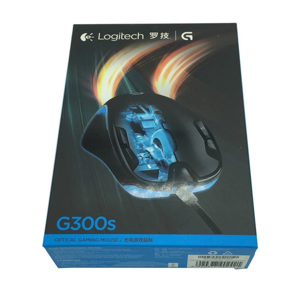 Проводная игровая мышь Logitech G300S для ноутбука ПК геймерская 2500DPI 9 перезаряжаемые