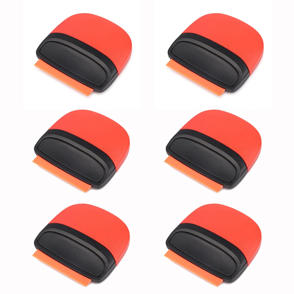 

FOSHIO 3/6pcs Car Wash Razor Scraper Plastic Blade Carbon Fiber Tinting Sticker Remove Squeegee Wrapping Vinyl Applicator Tools