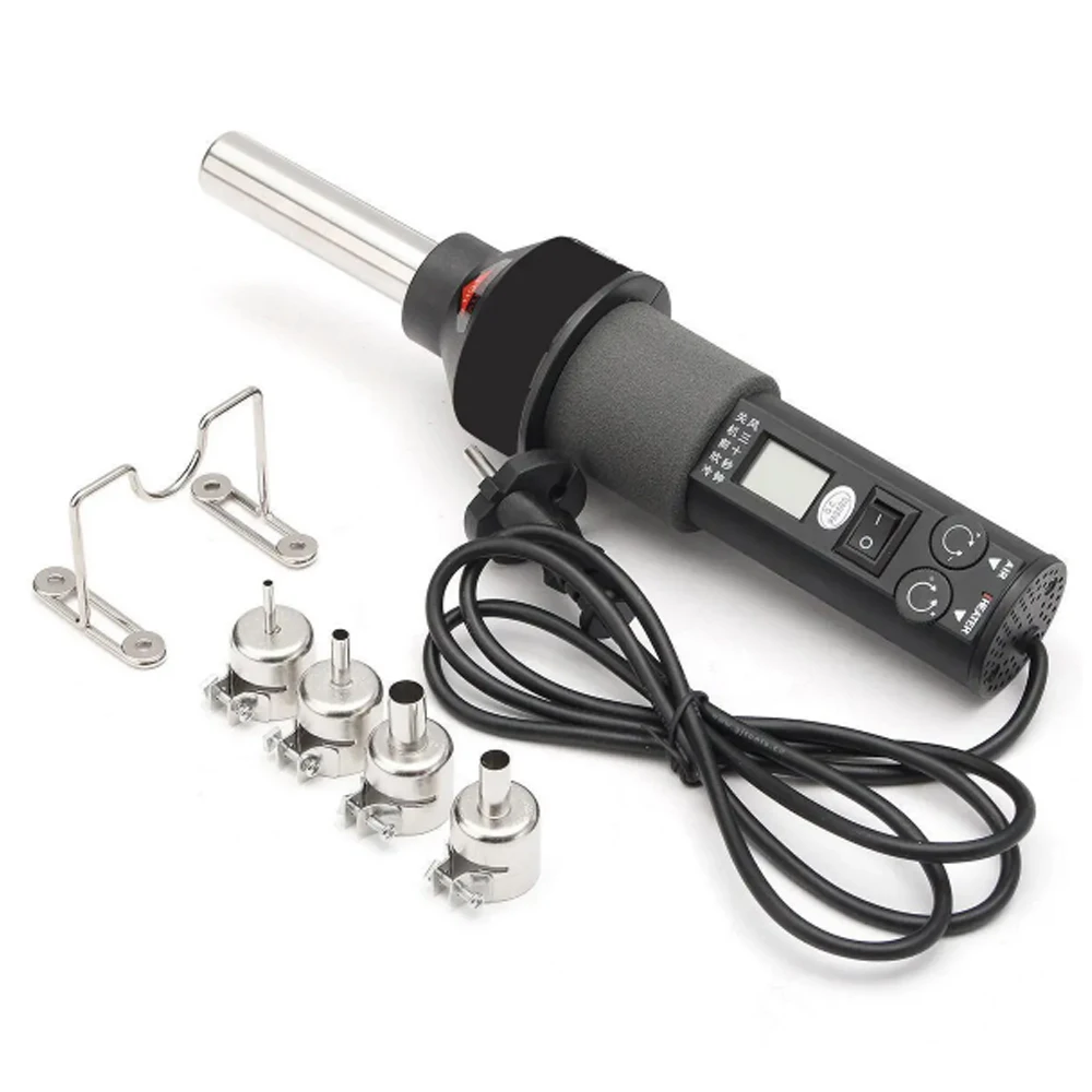 Портативная Тепловая паяльная станция 8018LCD 450 Вт с термофеном и регулируемым электрическим паяльником 220 в 60 Вт