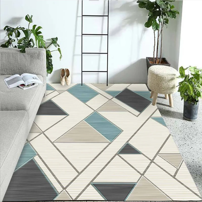 

Modern minimalist geometric carpet modern sofa table living room carpet children's play floor living room floor mats can be cust