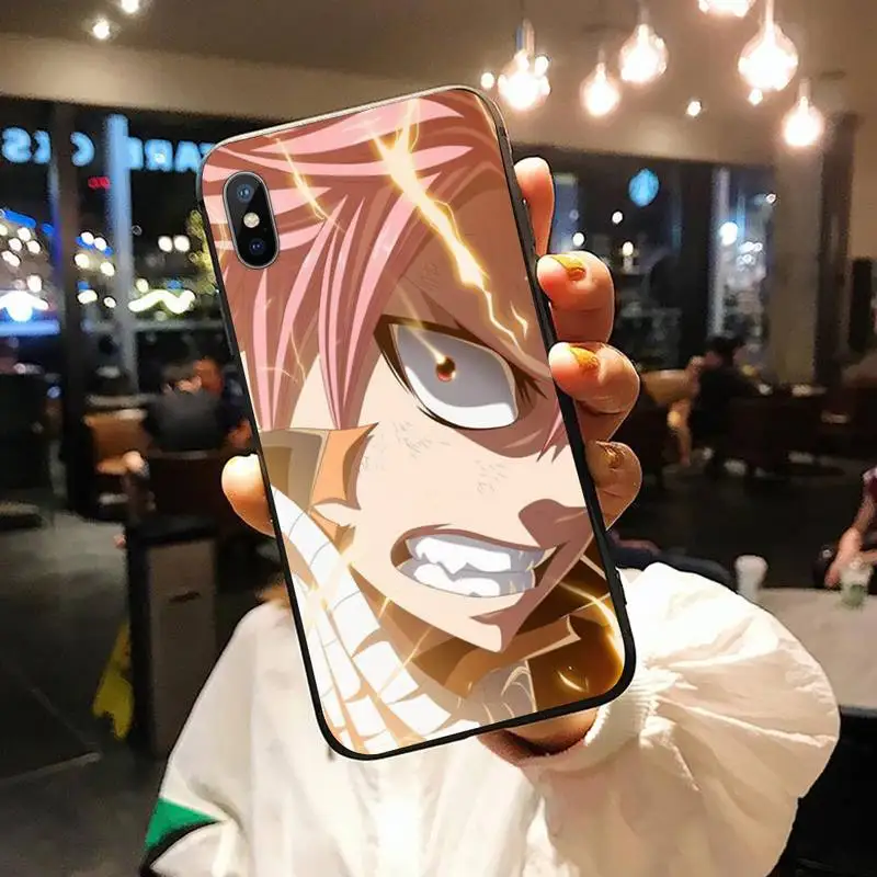 

Anime fairy tail cool Natsu Phone Case for iPhone 11 12 pro XS MAX 8 7 6 6S Plus X 5S SE 2020 XR