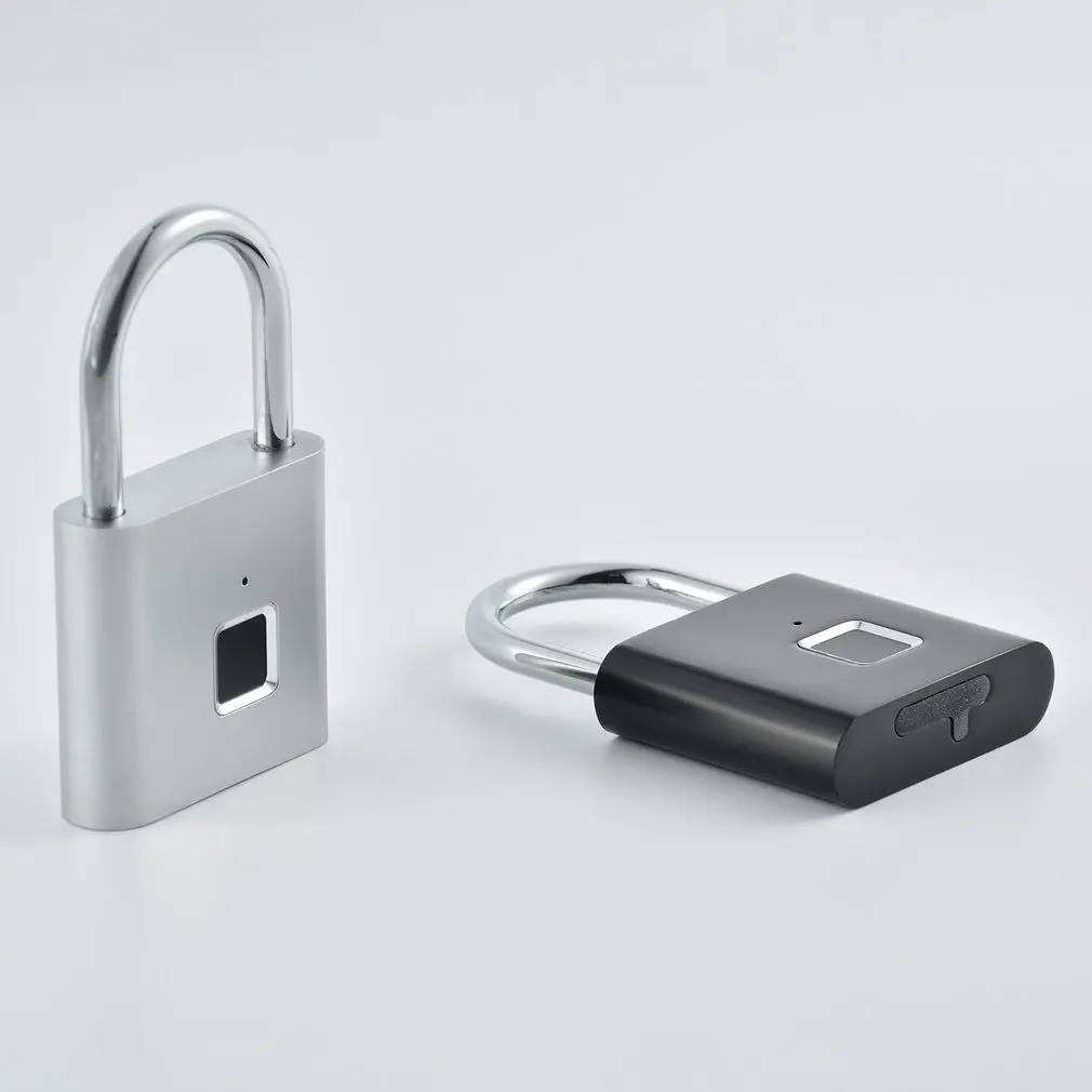 

O10 Fingerprint Padlock Smart Keyless Quick Unlock Zinc Alloy Metal Self Developing Chip Anti-Theft USB Rechargeable Door Lock