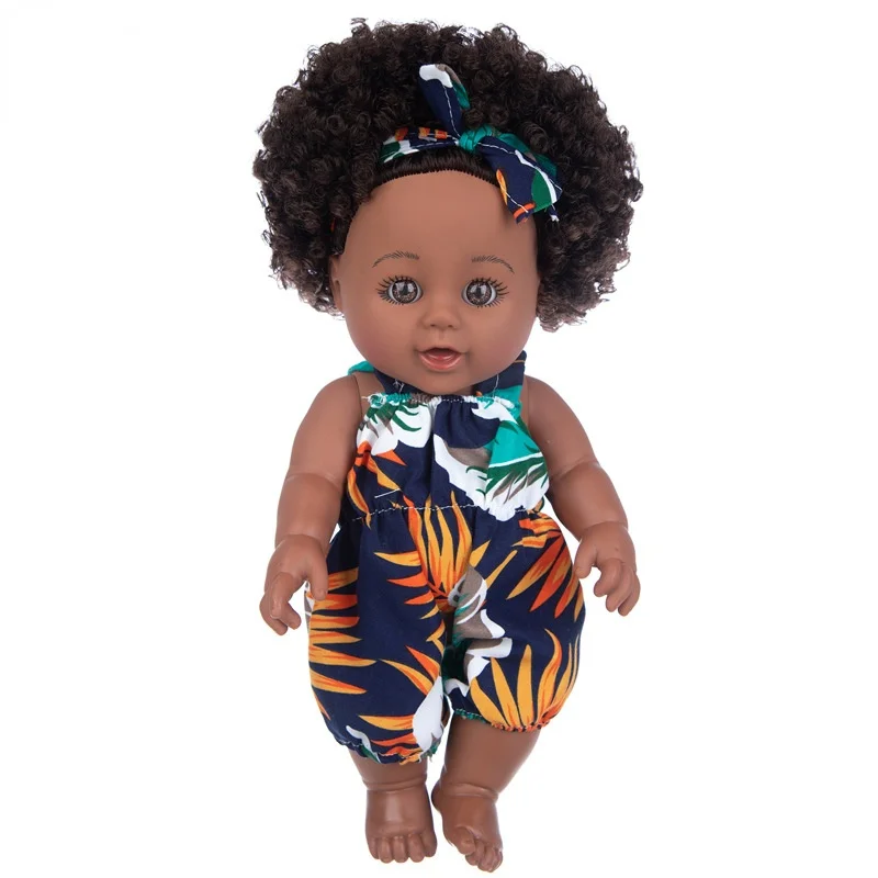 

New 12 inch African Doll Fashion change doll African enamel doll doll