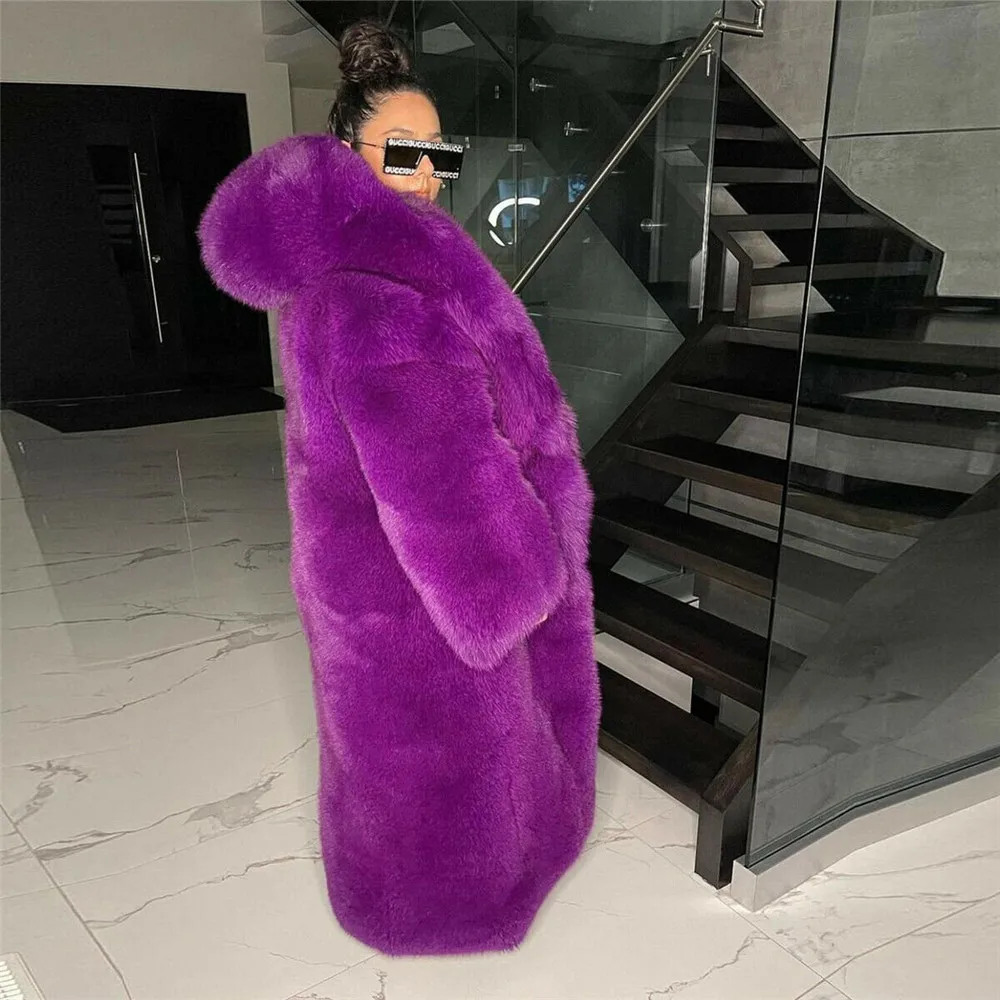 Рисунок 2 - Длинная женская шуба из натурального Лисьего меха