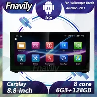 fnavily 8 8 android 11 car audio for volkswagen beetle a4 video dvd player car radio stereos navigation gps bt dsp 2002 2011