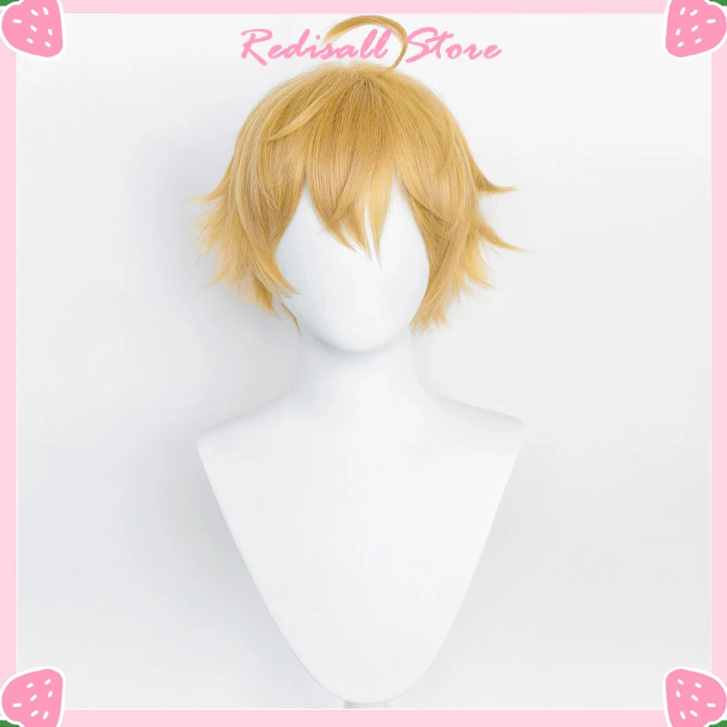 Парик для косплея Genshin Impact Tohma синтетический короткий прямой конский хвост Thoma