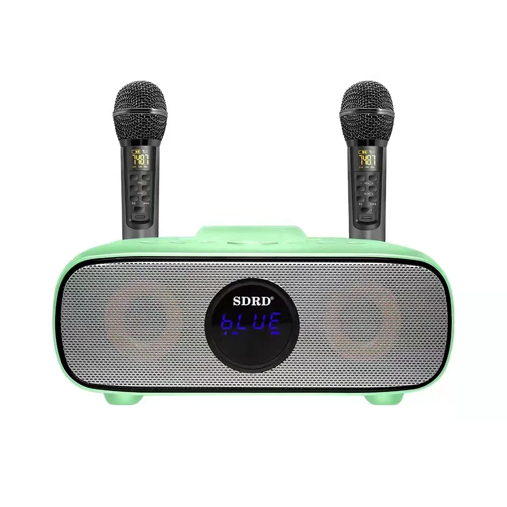 

SD316 wireless bluetooth speaker home theater comes with karaoke mode bluetooth speaker dual wireless microphone live TV speaker