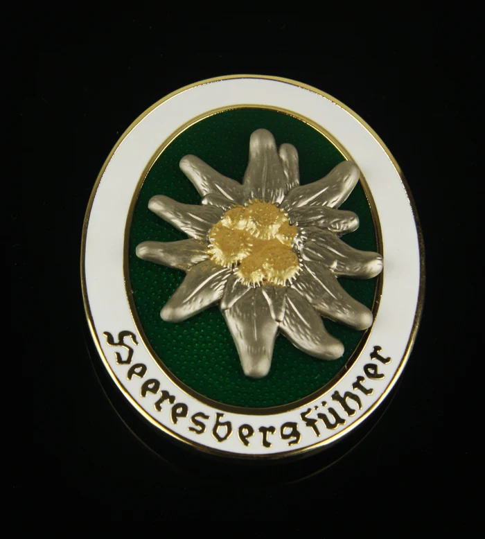 Высшее качество WW2 немецкий телефон Элитный значок для горных войск Edelweiss | Дом и