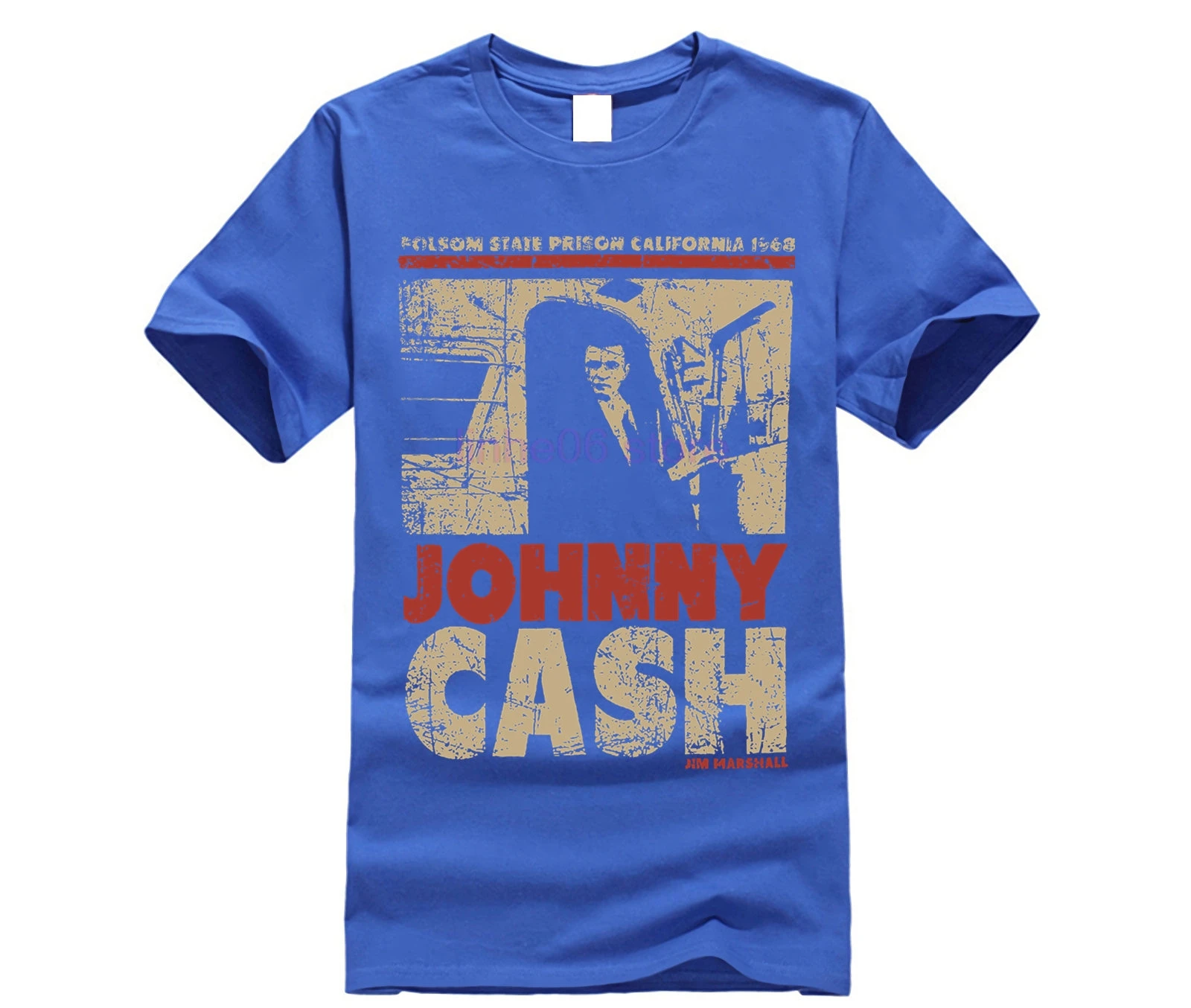 Подлинная Черная футболка с принтом Джони кэш S 3XL новая мужская коротким рукавом