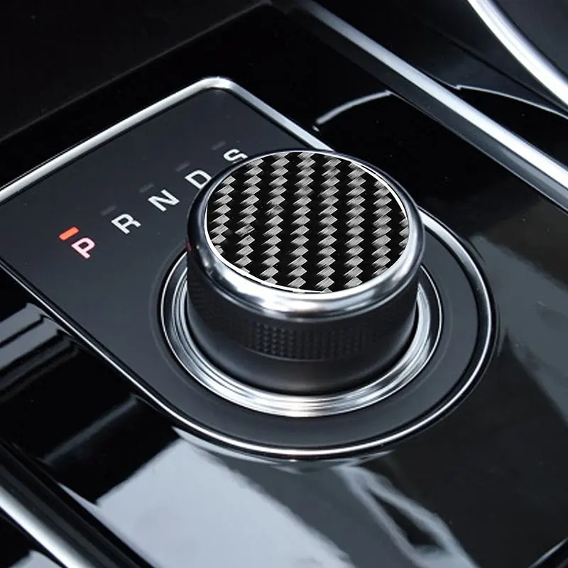 

Carbon Fiber Car Accessories Interior Shift knob Protective sticker Used for Jaguar F-PACE X761 All years