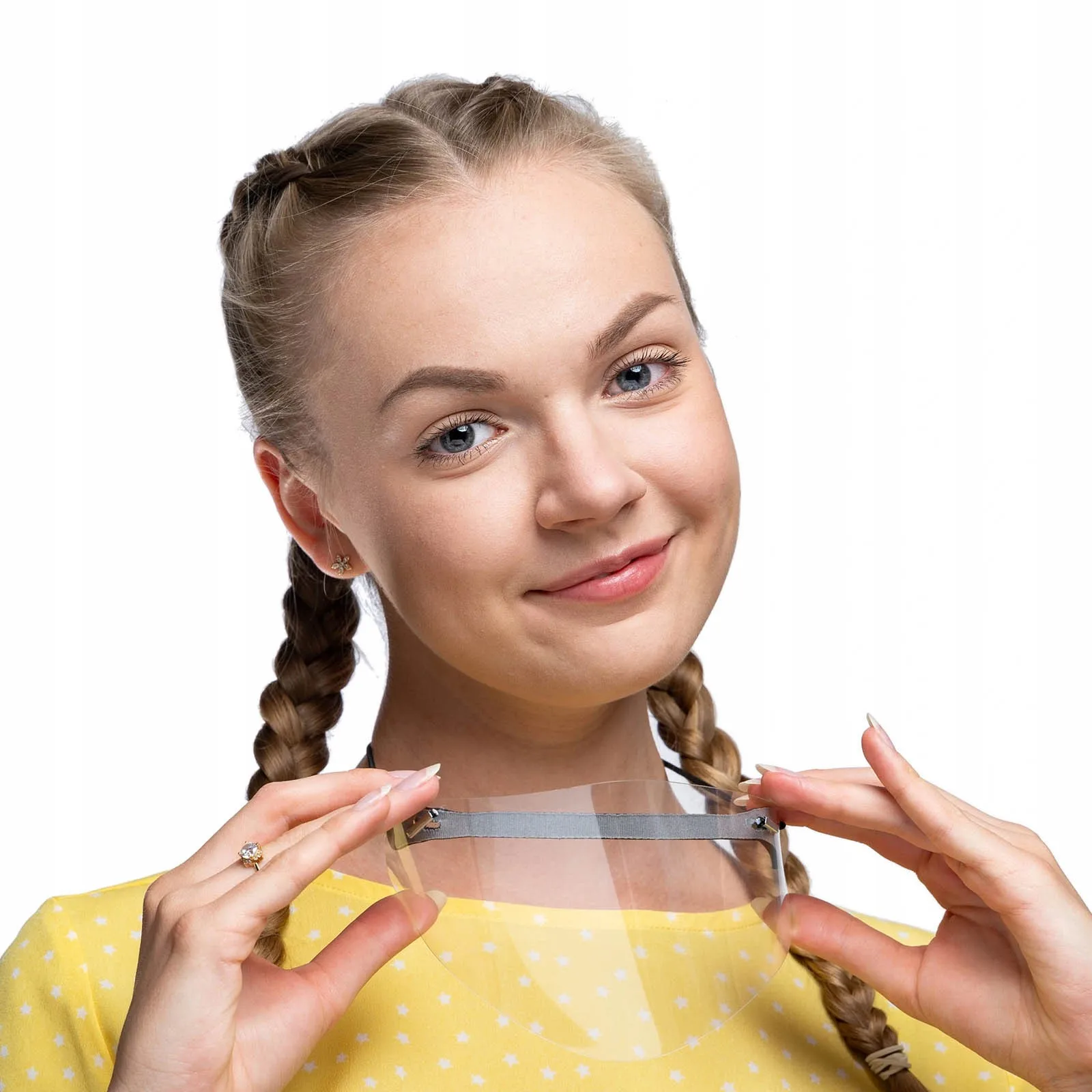 Маска Защитная многоразовая для Хэллоуина прозрачная из ПВХ| |