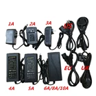 24V 1A 2A 3A 5A 6A DC адаптер питания AC 100V  240V 5,5x2,5mm разъем для 5050 3528 led полосы света 3d принтер светодиодный драйвер
