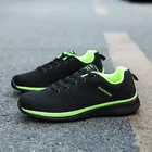 Кроссовки мужские сетчатые с низким вырезом, Повседневные Легкие дышащие Сникерсы, черные, большие размеры 46 47