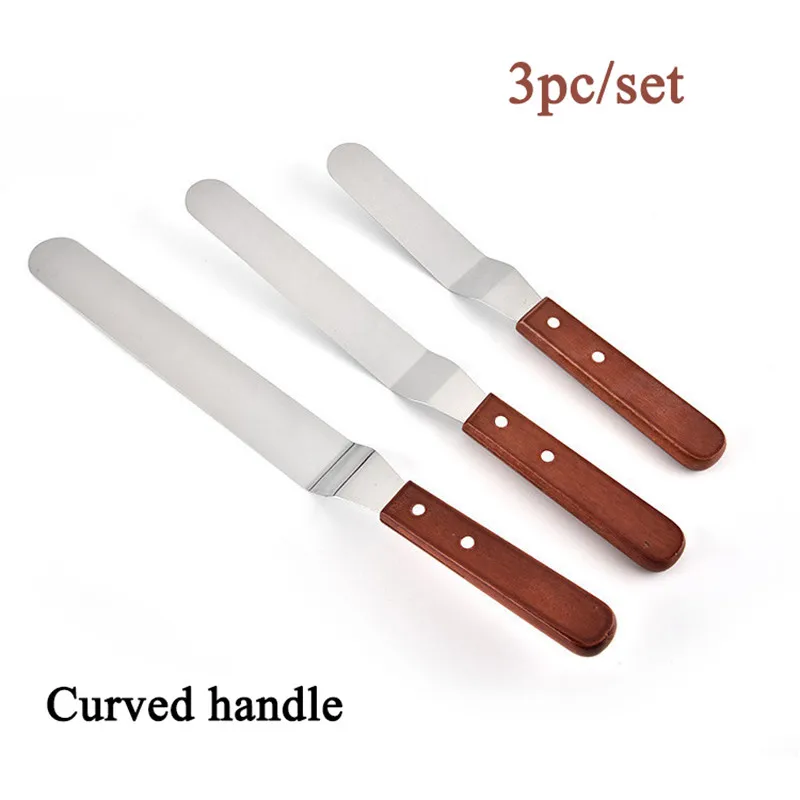 

6/8/10 дюймов из нержавеющей стали шпатель для торта, сливочное масло, глазурь, глазурь, нож, гладкие кухонные Кондитерские инструменты для укр...