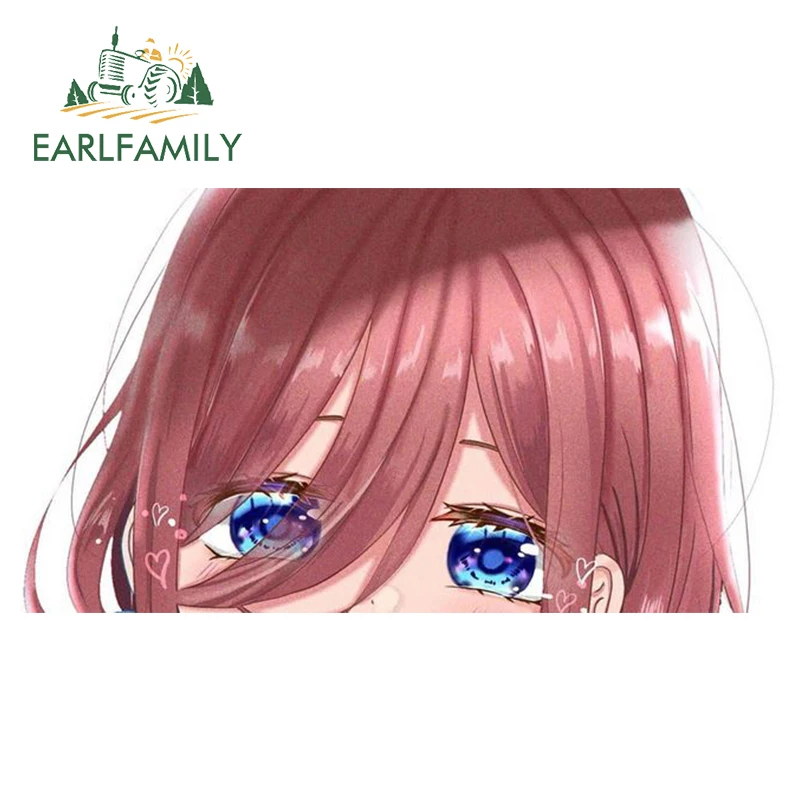EARLFAMILY 13 см x 7 3 для Miku Nakano забавные автомобильные наклейки мотоциклетная Наклейка