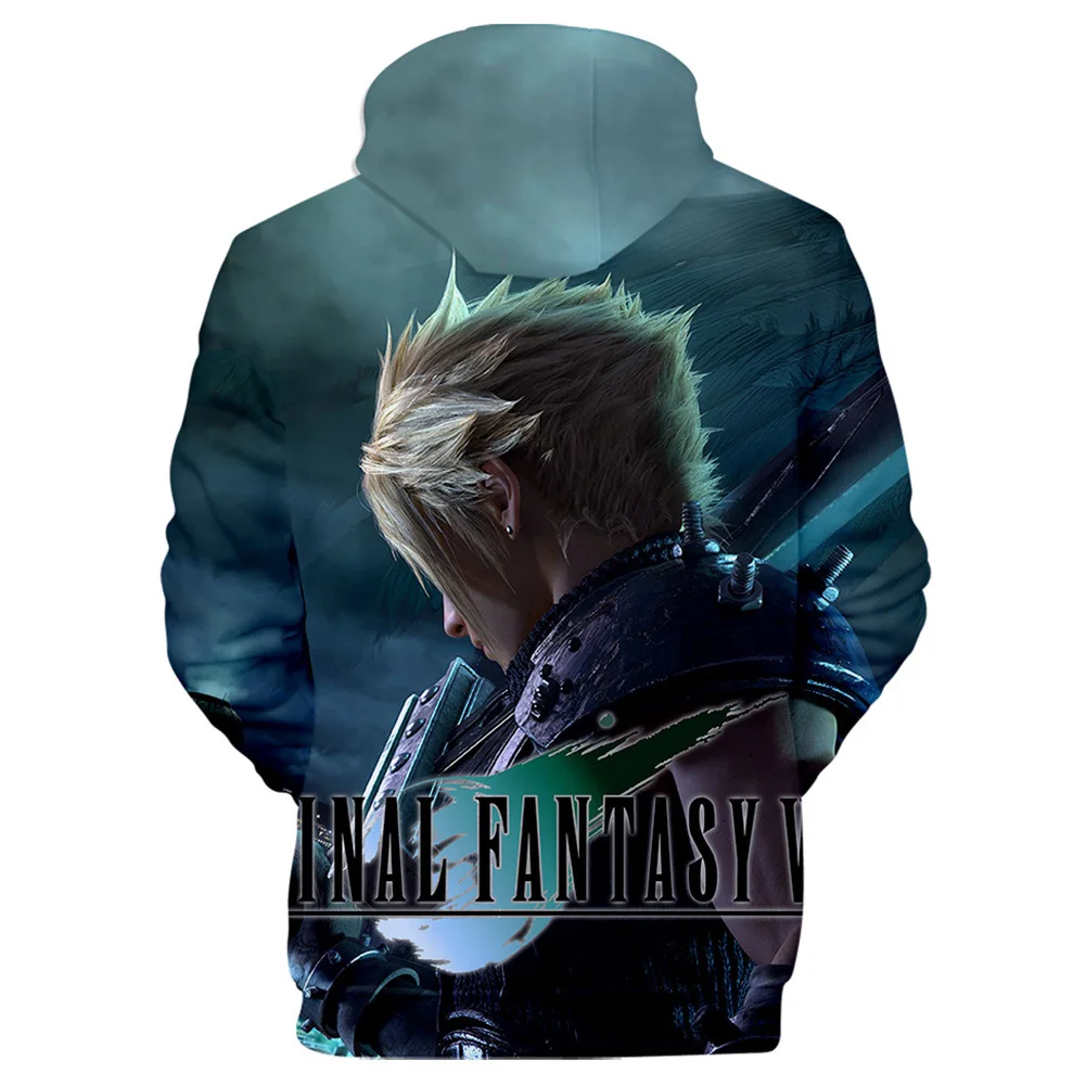 

Final Cosplay Fantasy Cloud Strife Hoodie Adult Men 3D Print Hooded Sweatshirt Pullover Hoodie
