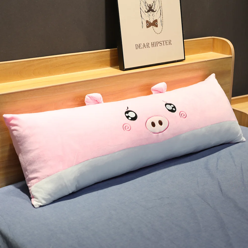 

Long Bed Cushion Pillow Soft Bag Double Large Backrest Pillow for Bed Cute Girl Gift Waist Back Pillow Coussin Home Decor FK219