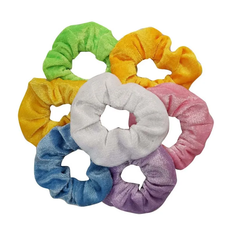 

Female velvet hair tie rope rings pack elastic hair rubber bands accessory Gum For Women Tie Hair Ring Rope Ponytail Holder