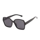 Очки солнцезащитные женские большие из поликарбоната, роскошные дизайнерские зеркальные очки в плоской оправе, люнетты очки