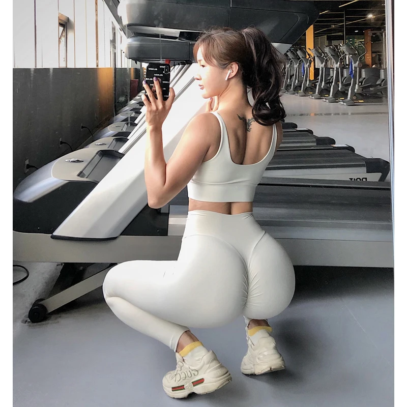 

New Yoga Pants Women Leggings For Fitness Nylon High Waist Long Pants Women Hip Push UP Tights Women Gym Clothing