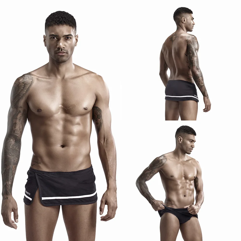 Пикантная Мужская пижама из 2 предметов короткое хлопковое нижнее белье одежда