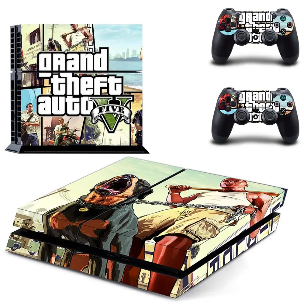 GTA 5 PS4 кожа PS 4 стикер Play station наклейки s Pegatinas Adesivo для консоли playstation и 2 контроллера|