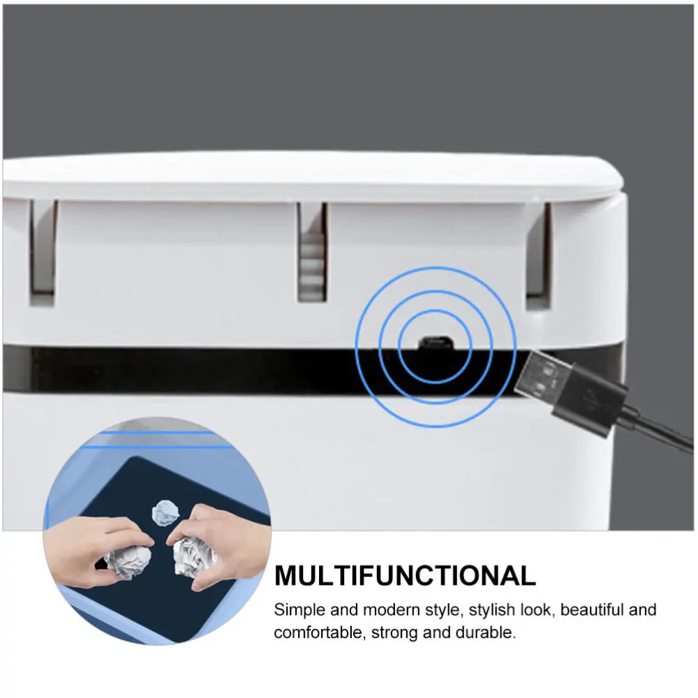 

1PC Smart Induction Trash Can Automatic Flip-type Toilet Trash Can (Battery)