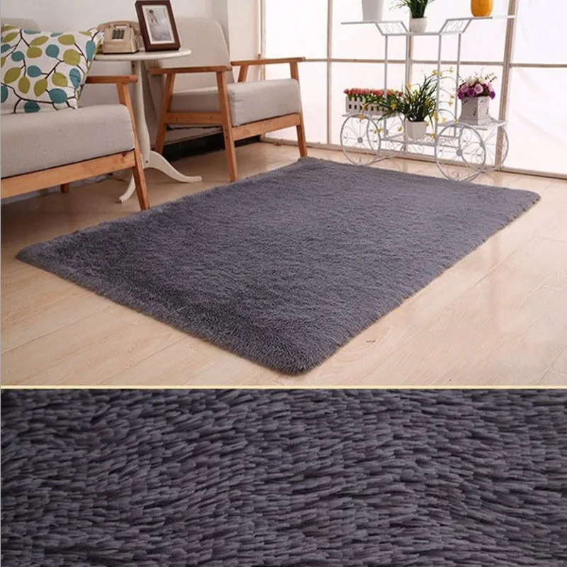 Модный однотонный коврик для стула с эффектом памяти детской спальни коврики