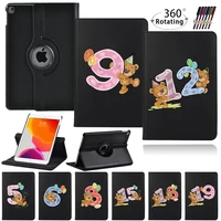 360 degree rotating case for apple ipad 9th generation leather smart stand cover for ipad 9 10 2 inch 2021 tablet funda
