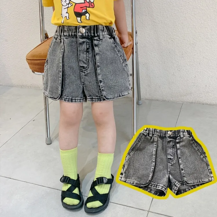 

Summer Baby Girl Shorts Fashion Korean High-quality Denim Shorts for Girls 2 3 4 5 6 Years Toddler Girls Jeans 2020 Child Pants