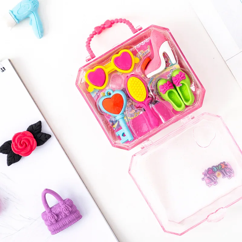 Новинка Творческий замок принцесса серии школьные детские ластики набор