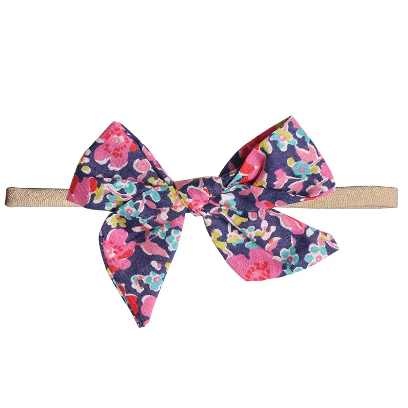 10pcs/lot Baby newborn Nylon headbands rose flower baptism headband christening for baby girls | Детская одежда и обувь