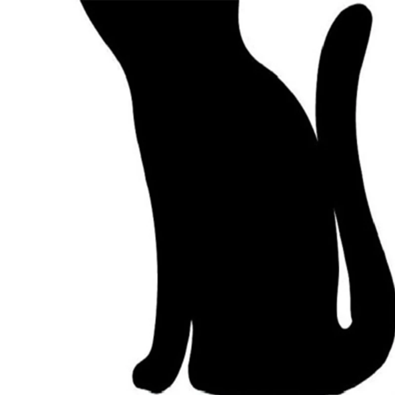 

Metal Animal Black Cat Decorative Silhouette Garden Stakes Outdoor Statues Decor