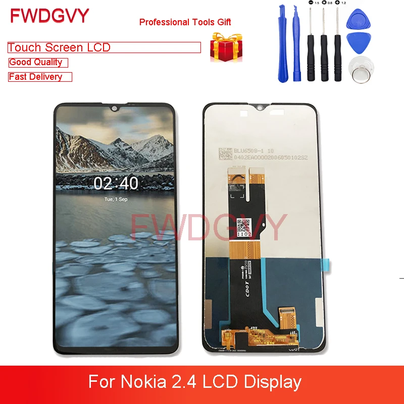 

6.5'' For Nokia 2.4 LCD Display Touch Screen Digitizer Assembly Full Set Replacement Repair Parts