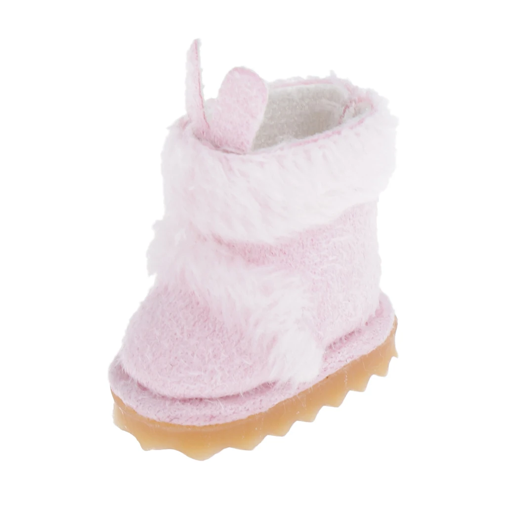 

Baby Dolls Boots OB11 Medium Doll Doll Shoes Boots White/Pink 2.5x1.3x1.7cm