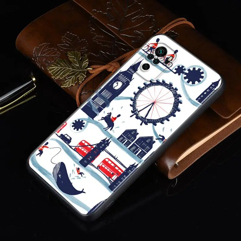 

Silicone Cover United Kingdom London For Xiaomi Redmi Note 10 10S 9T 9S 9 8T 8 7 7S 6 5A 5 4 4X 5G Pro Max Phone Case