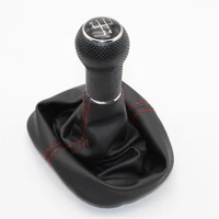 for vw golf 4 mk4 1998 1999 2000 2001 2002 2003 2004 2005 2006 5 speed gear lever 23mm hole car shift knob leather boot red line